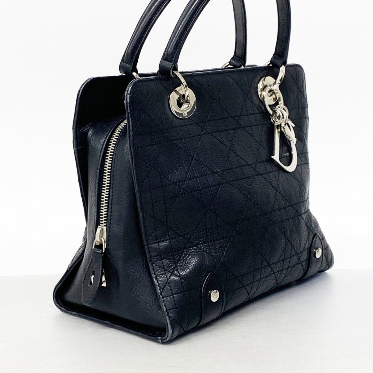 Christian Dior Black Leather Handbag ()