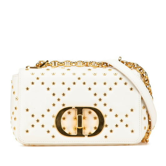Christian Dior White Leather Shoulder Bag ()