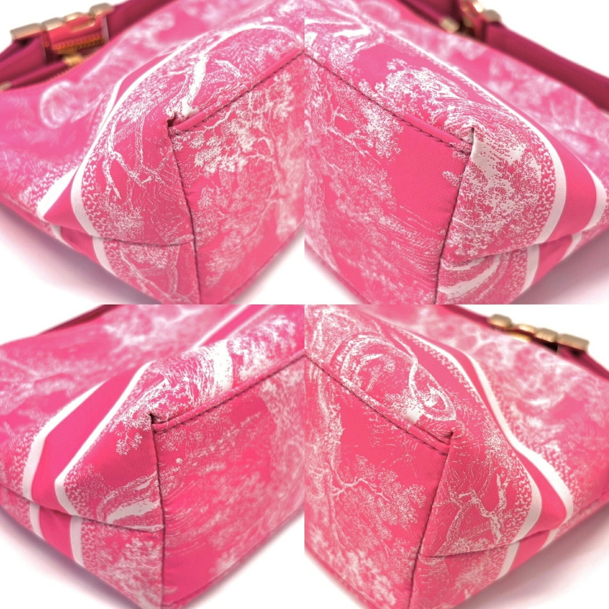 Christian Dior Pink Nylon Leather Pouch ()