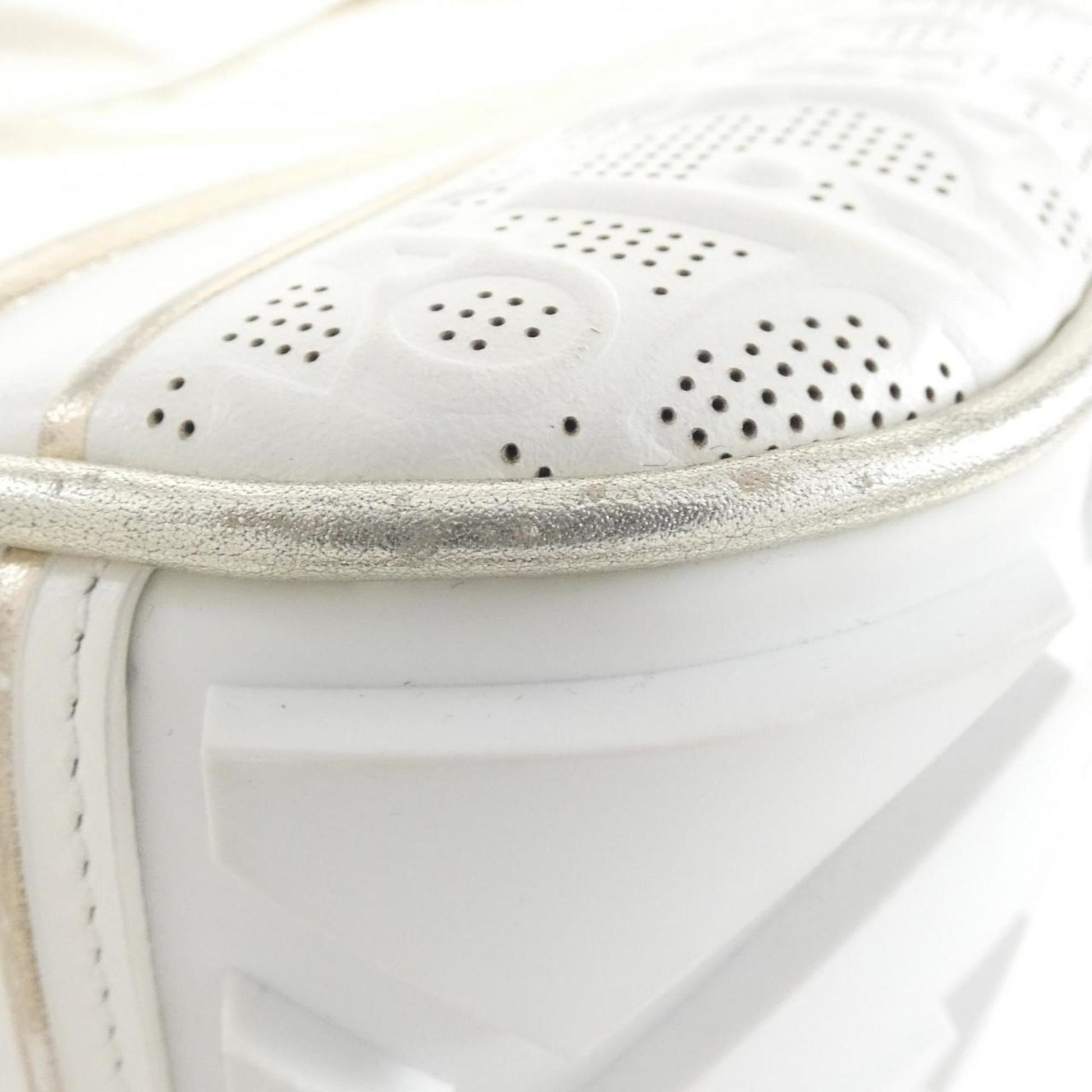 Christian Dior White Leather Boston Bag ()