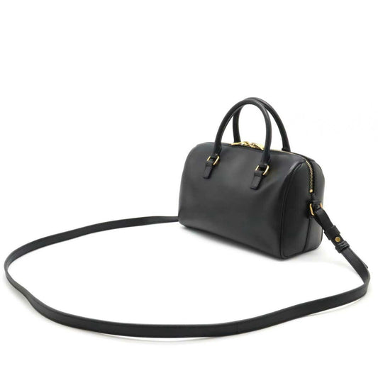 Yves Saint Laurent SAINT LAURENT PARIS Saint Laurent Paris YSL Yves Baby Duffle HandBag Shoulder Leather Black
