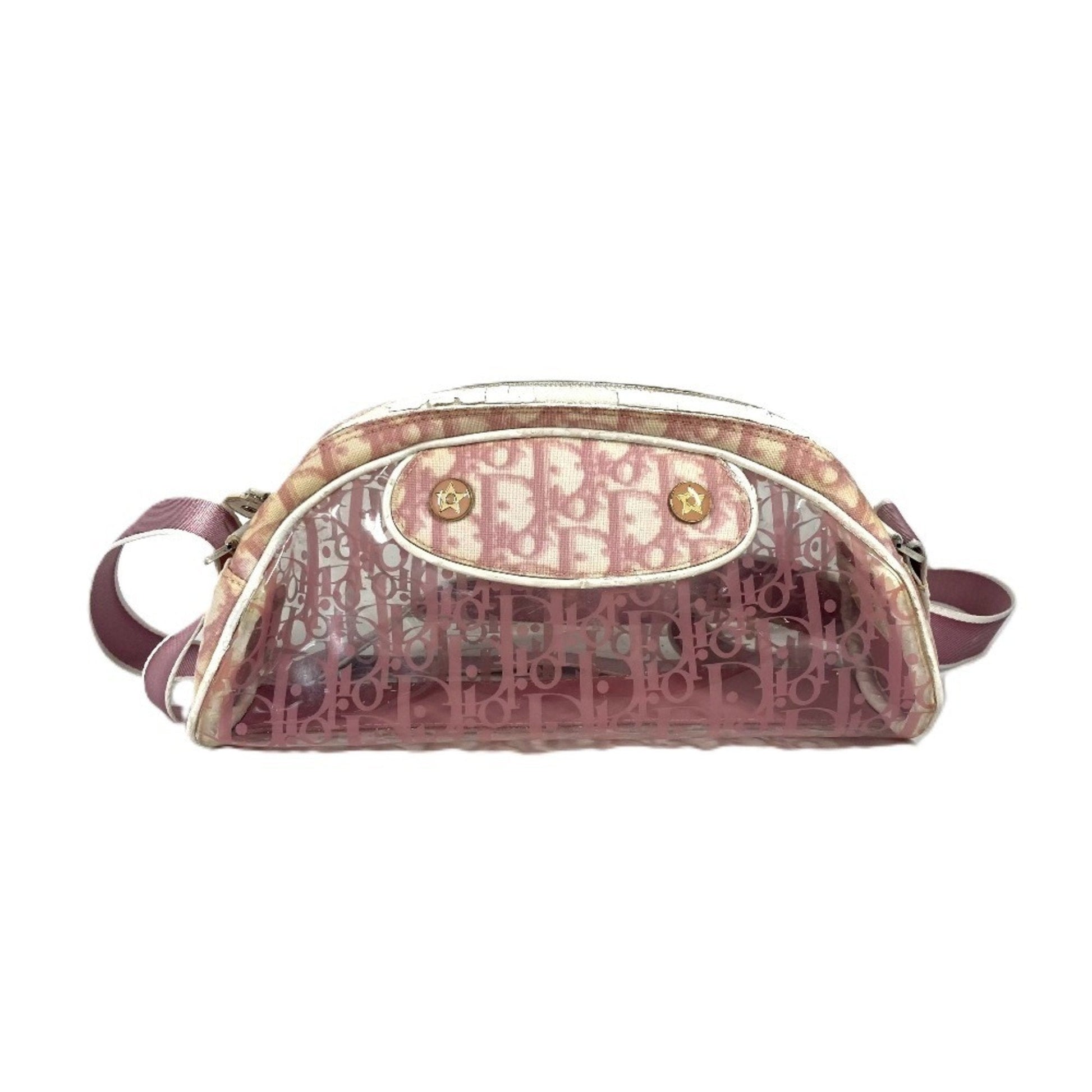 Christian Dior Pink Pvc Leather Pouch Shoulder Bag ()