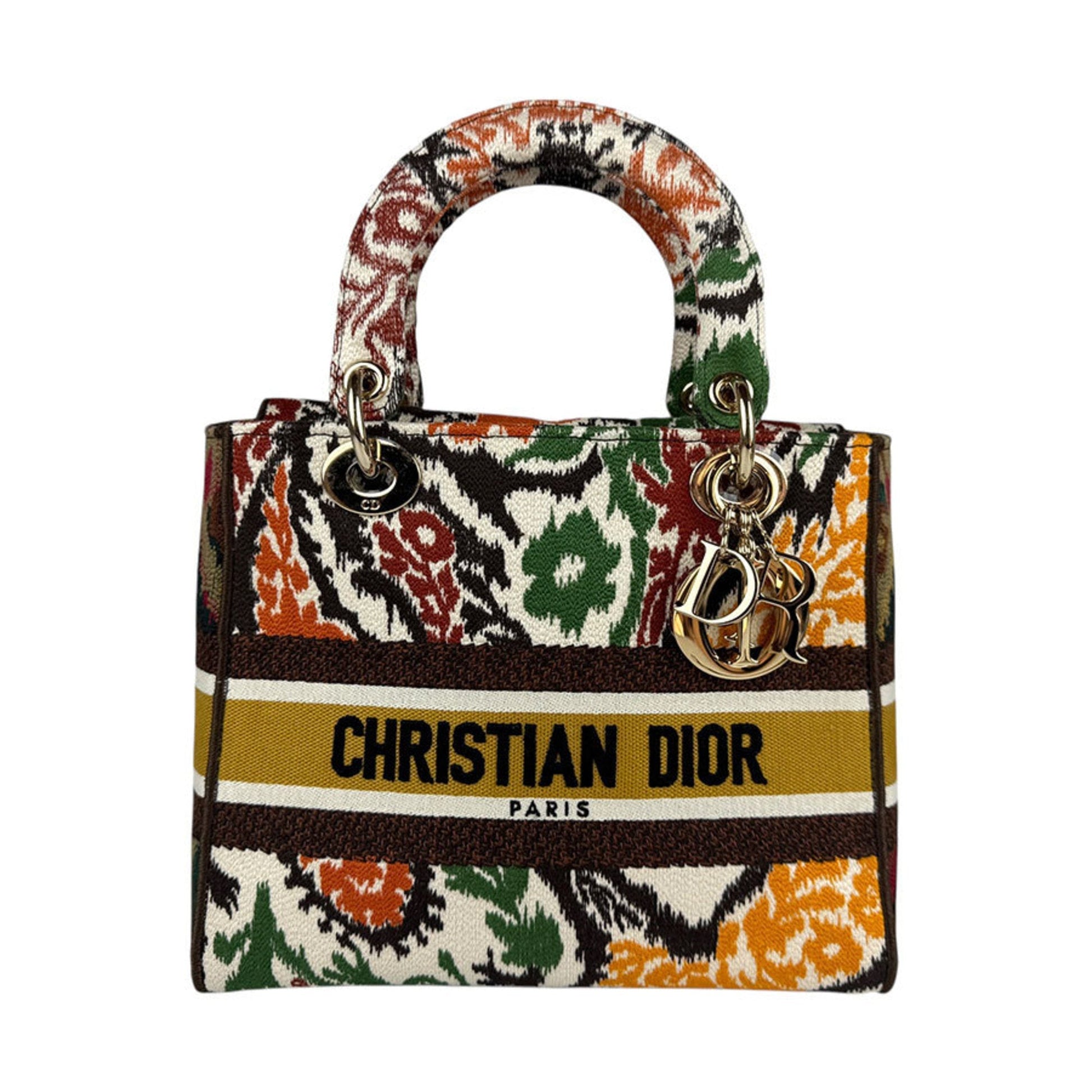 Christian Dior Brown Canvas Handbag Shoulder Bag ()