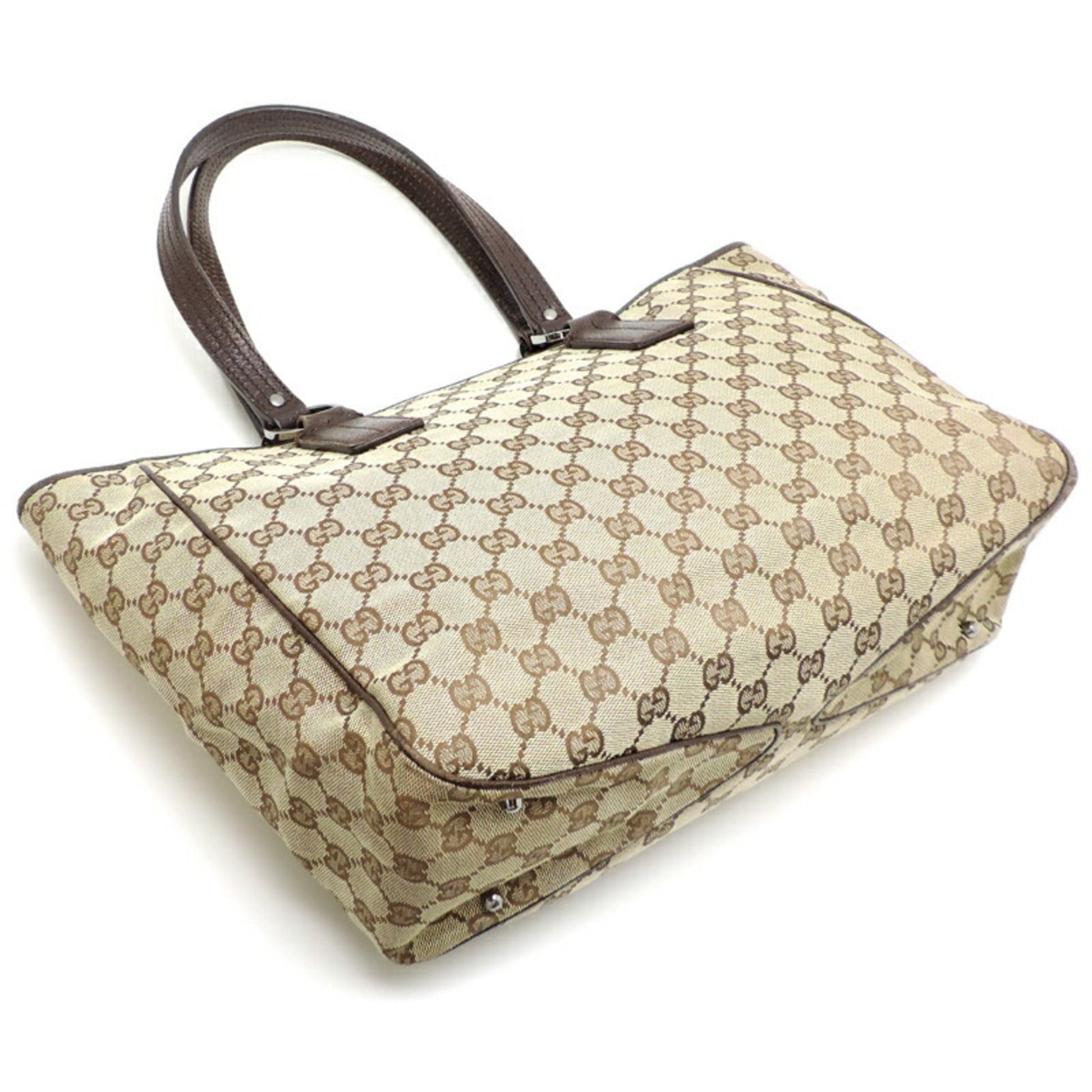 Gucci Leather Canvas Tote
