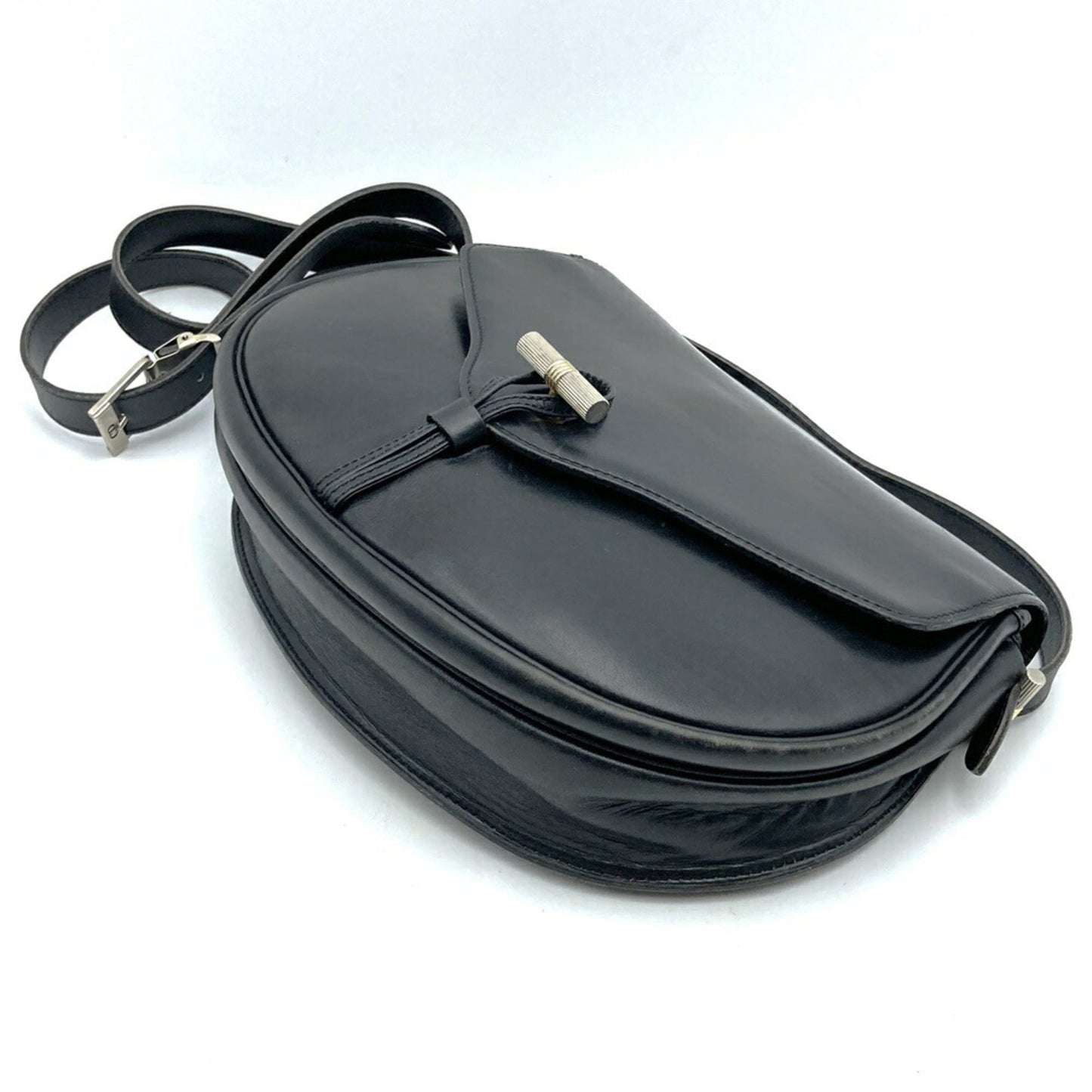 Christian Dior Black Leather Shoulder Bag ()
