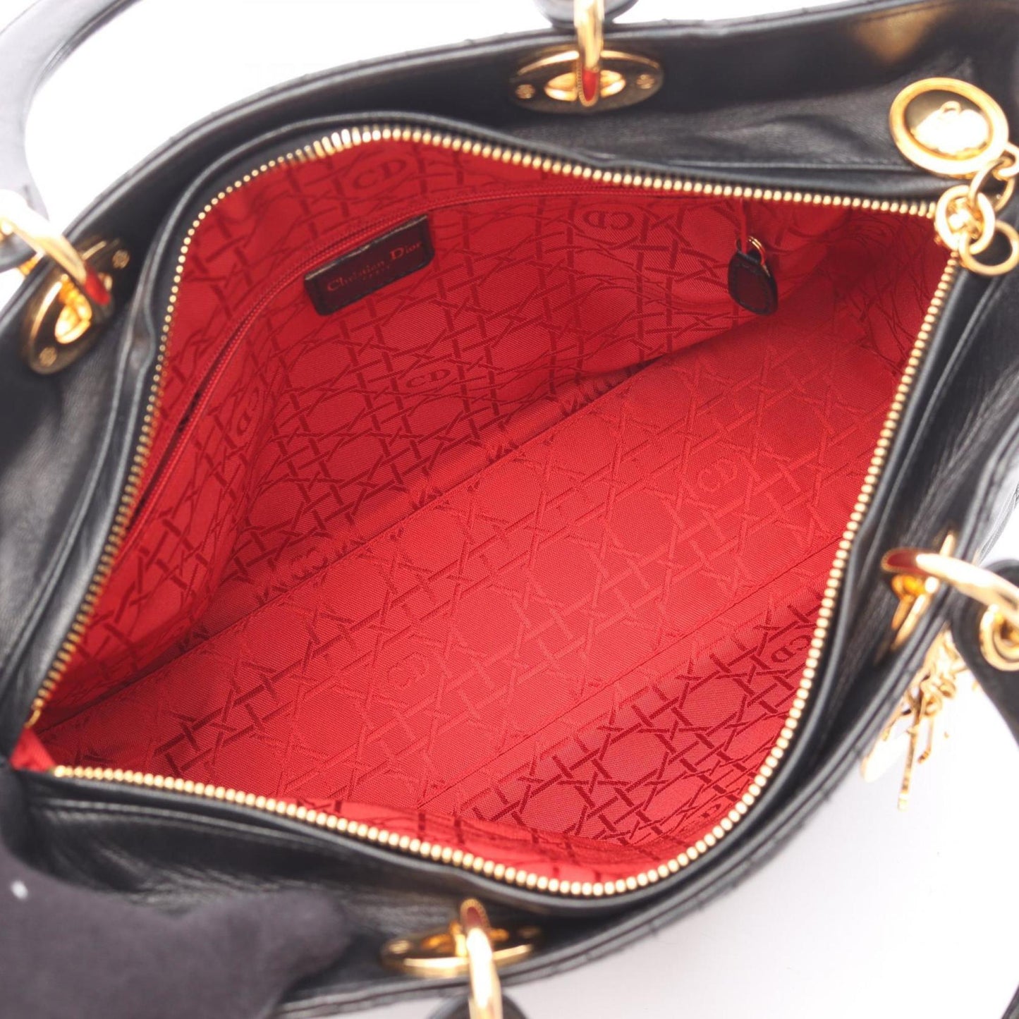 Christian Dior Black Leather Handbag ()