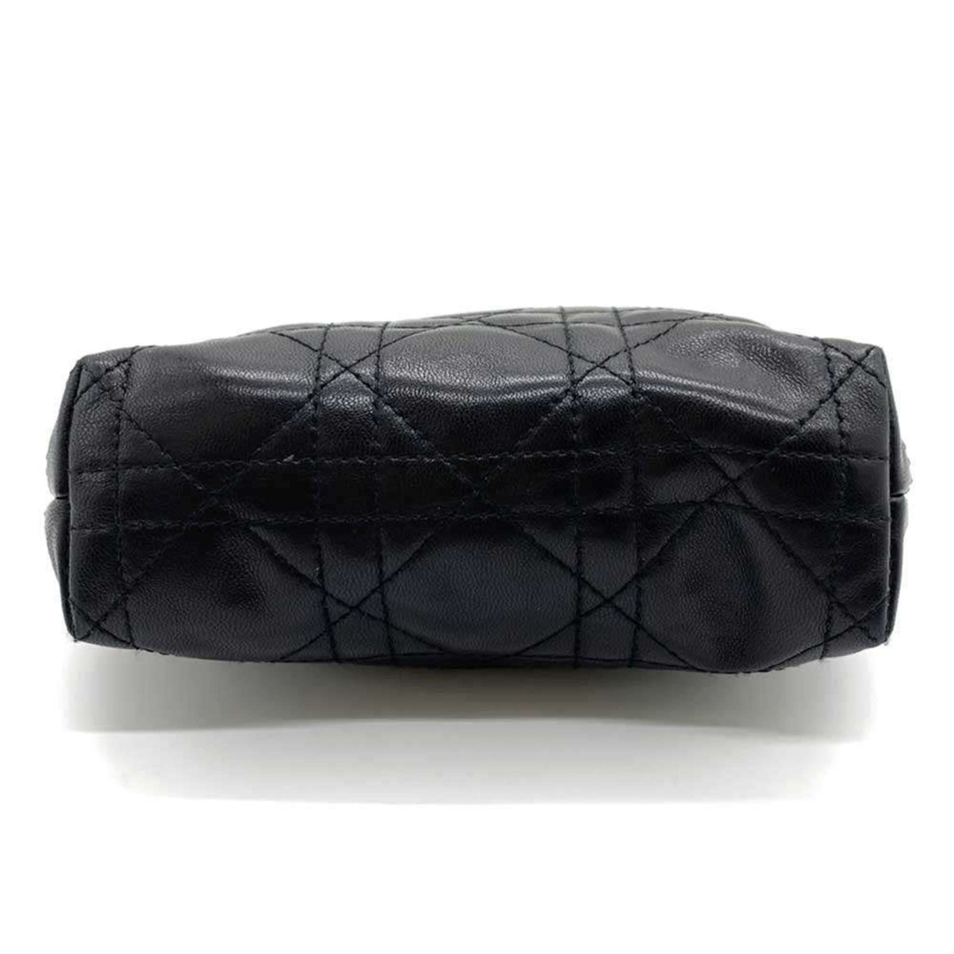 Christian Dior Black Leather Pouch ()