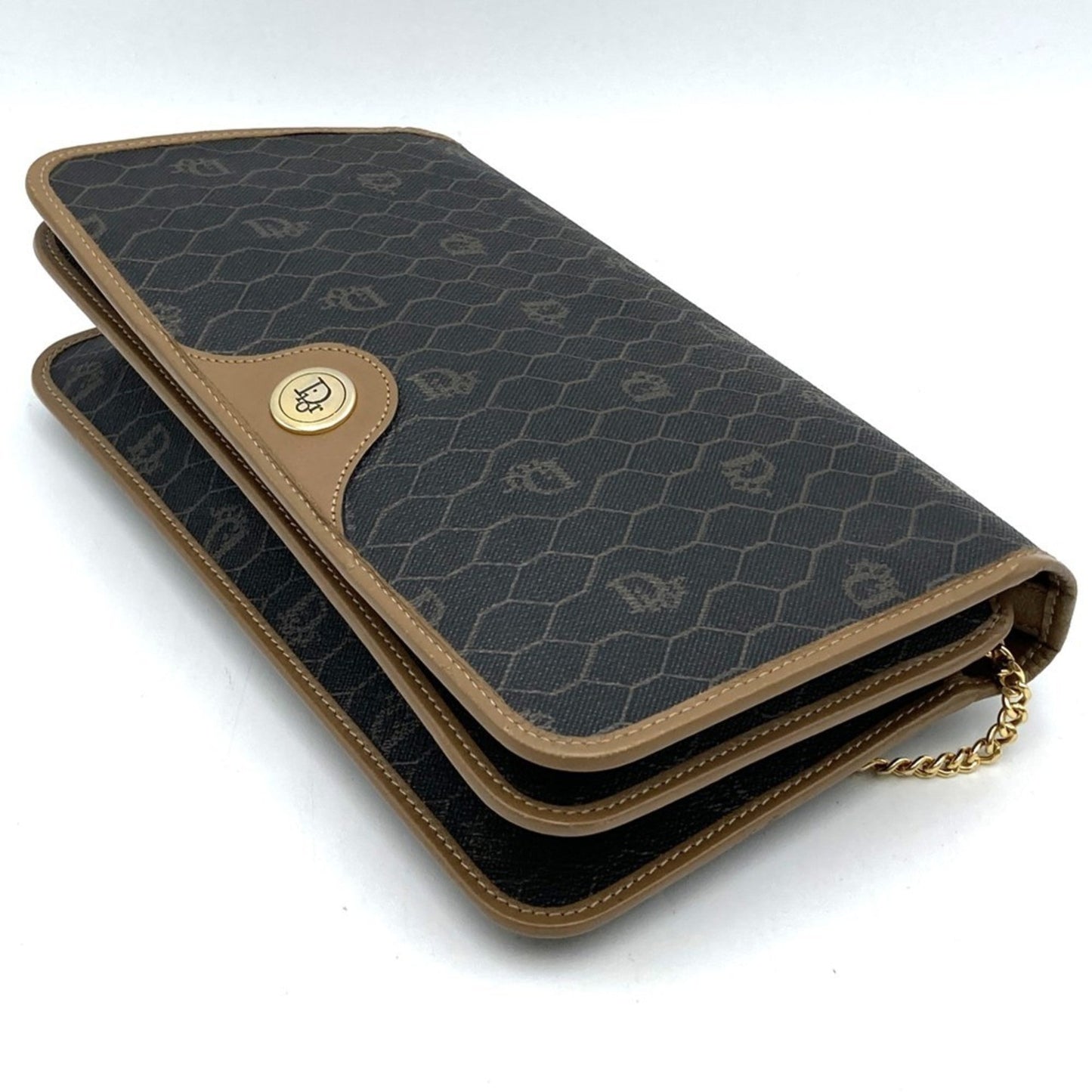 Christian Dior Brown Pvc Leather Shoulder Bag ()