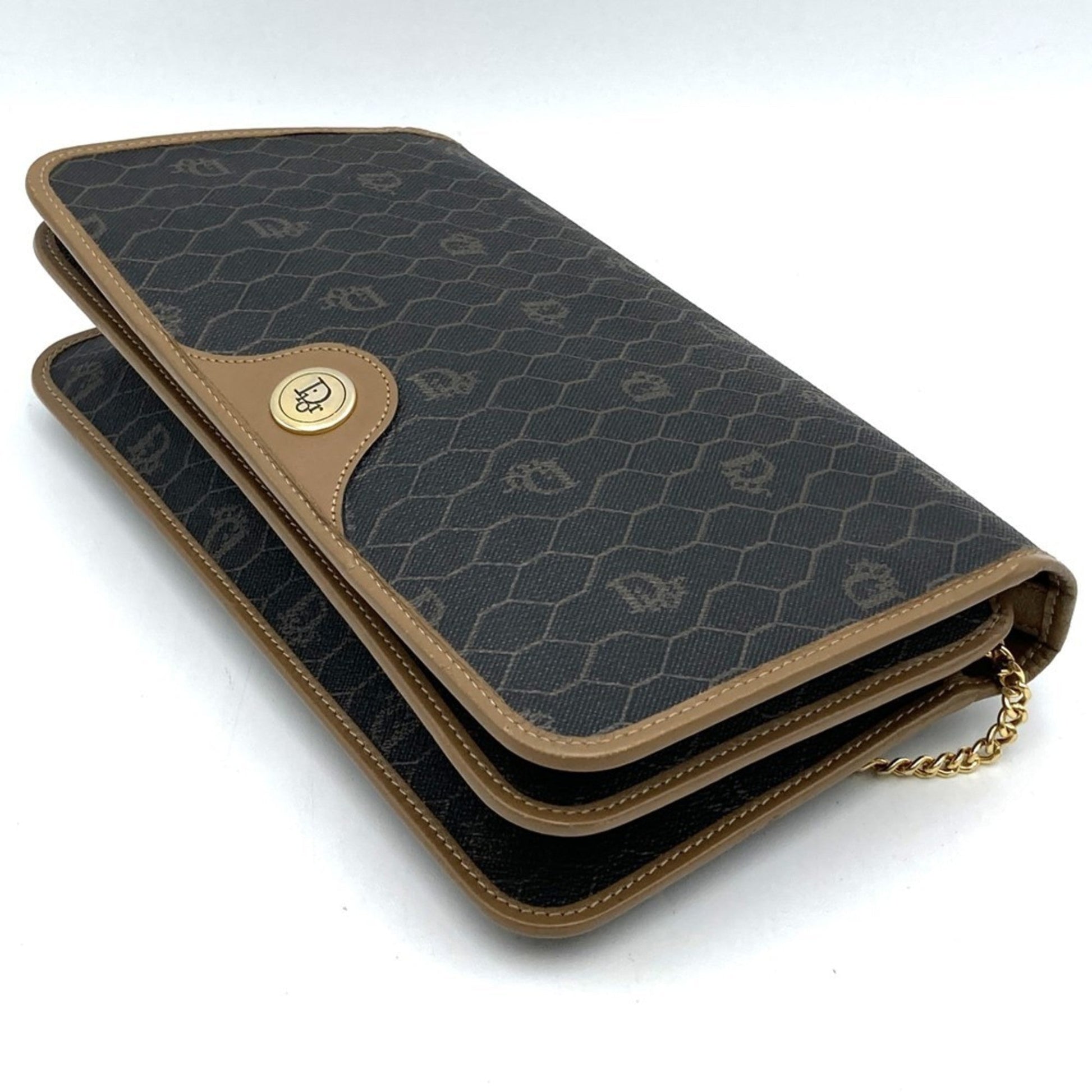 Christian Dior Brown Pvc Leather Shoulder Bag ()
