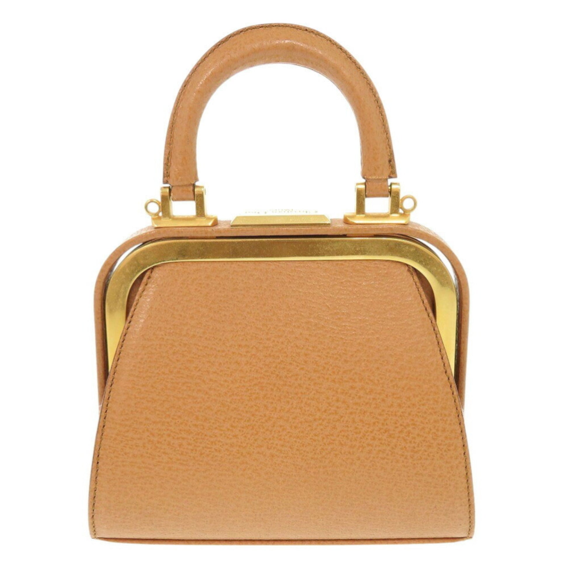 Christian Dior Brown Leather Handbag ()