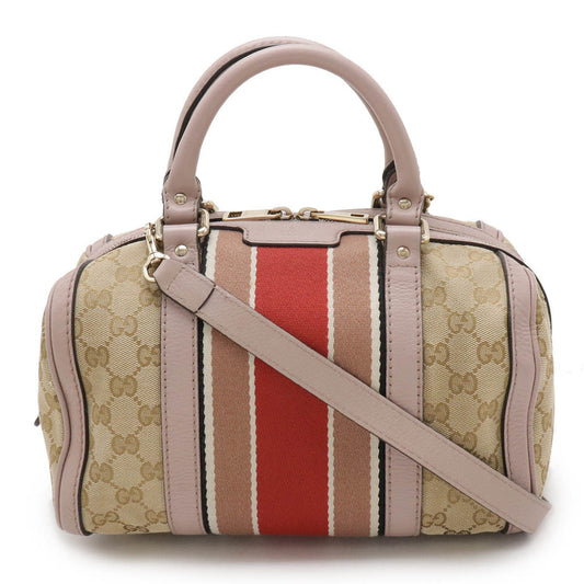 Gucci Leather Canvas Shoulder Bag