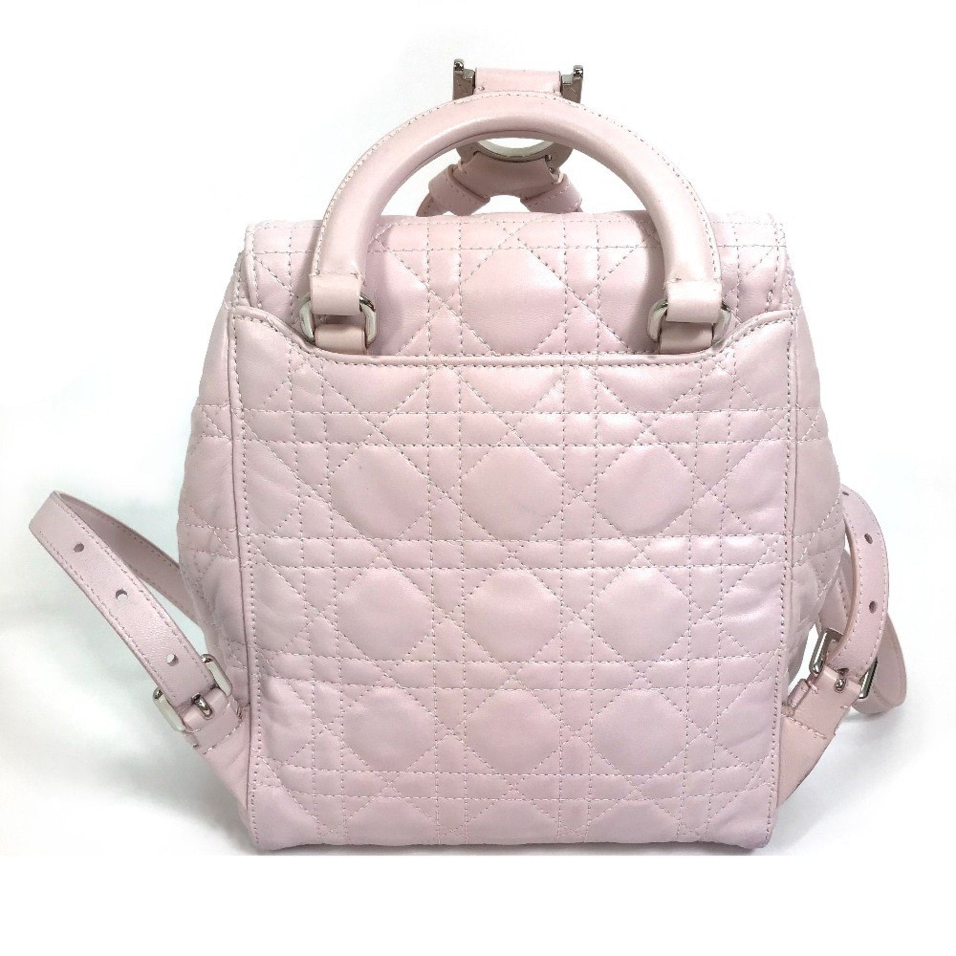 Christian Dior Pink Leather Backpack ()