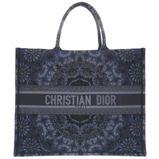 Christian Dior Navy Canvas Tote Bag ()