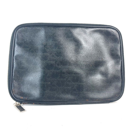 Christian Dior Black Pvc Clutch Bag Pouch ()