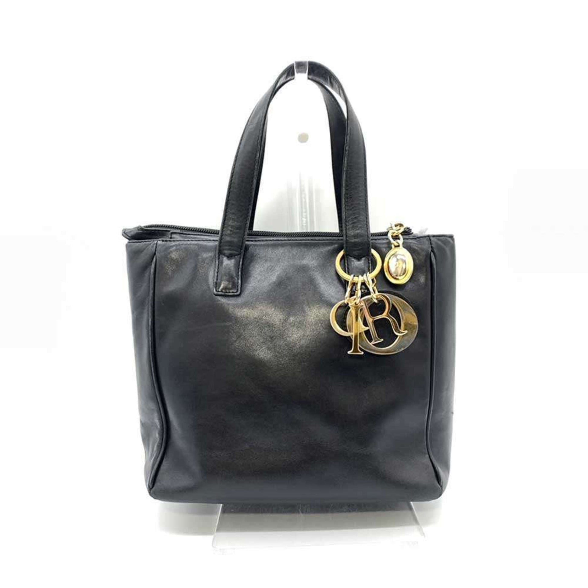 Christian Dior Black Leather Handbag ()