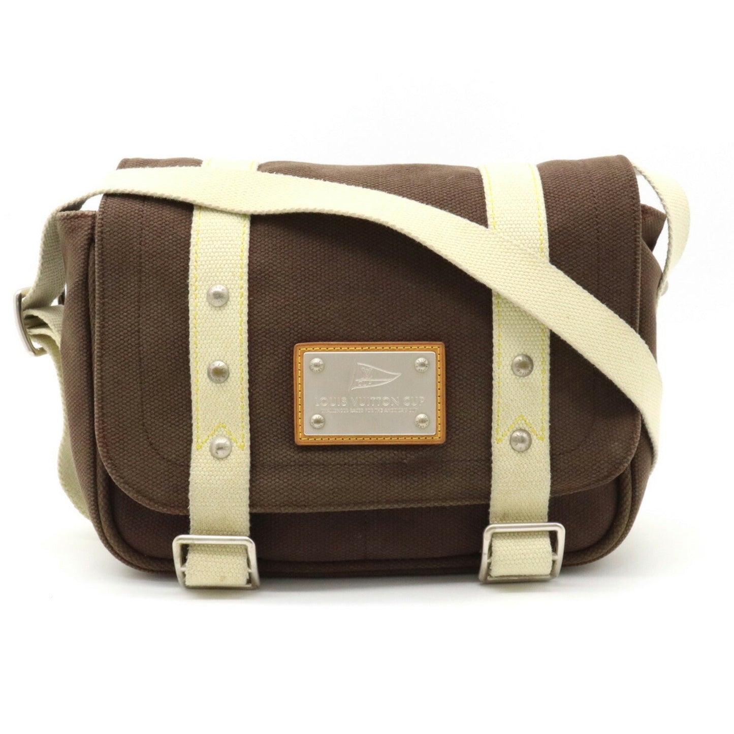 LOUIS VUITTON Antigua Line Cup LV Busas PM Shoulder Bag Mocha Brown M80661