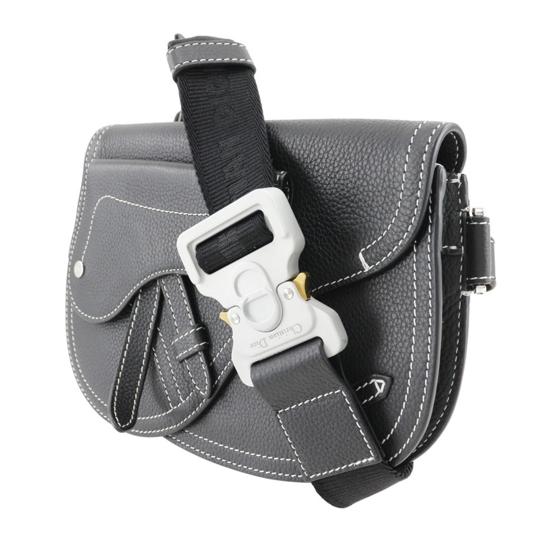 Christian Dior Black Leather Sling Bag ()