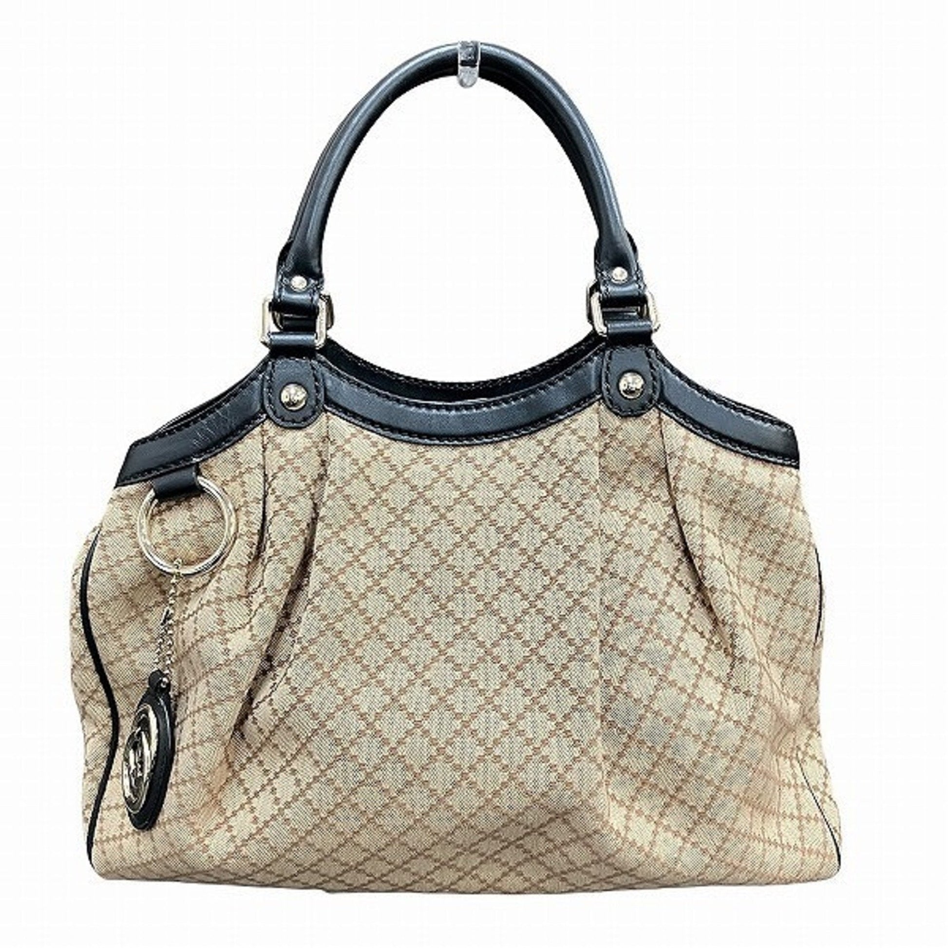 Gucci Leather Canvas Tote
