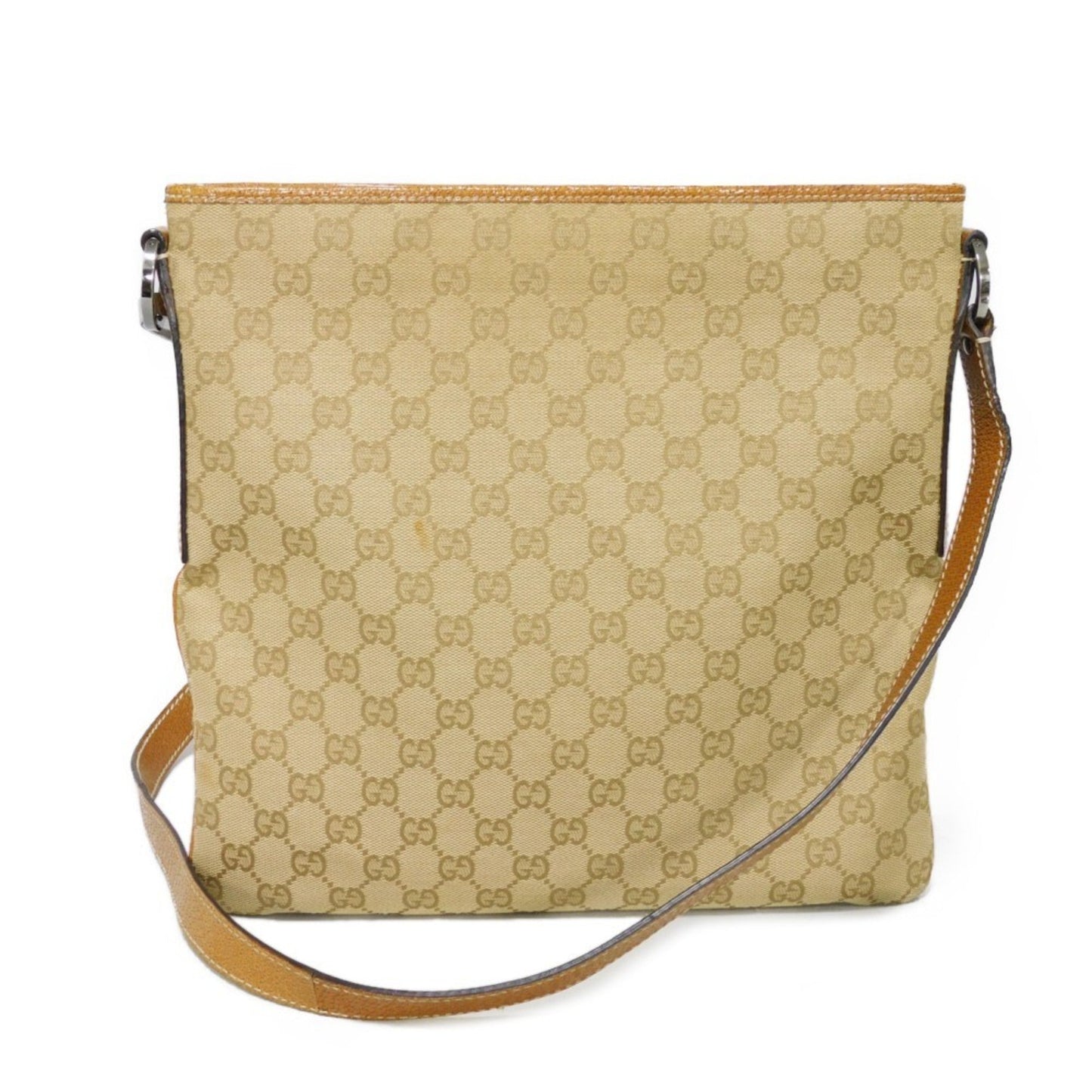 Gucci Leather Canvas Shoulder Bag