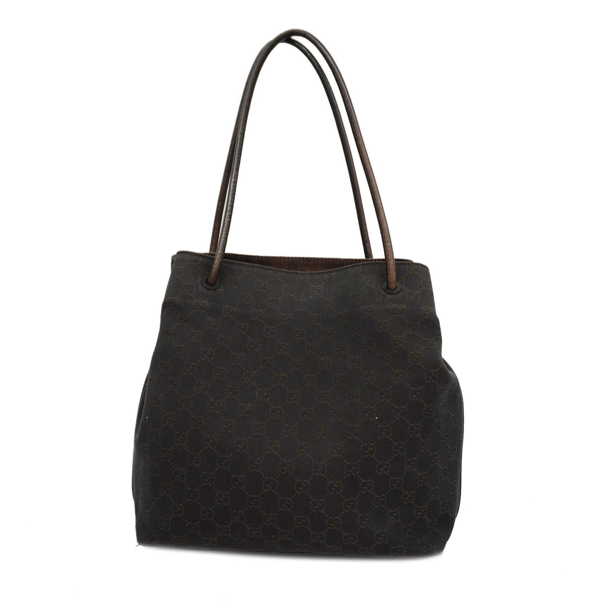 Gucci Leather Canvas Tote
