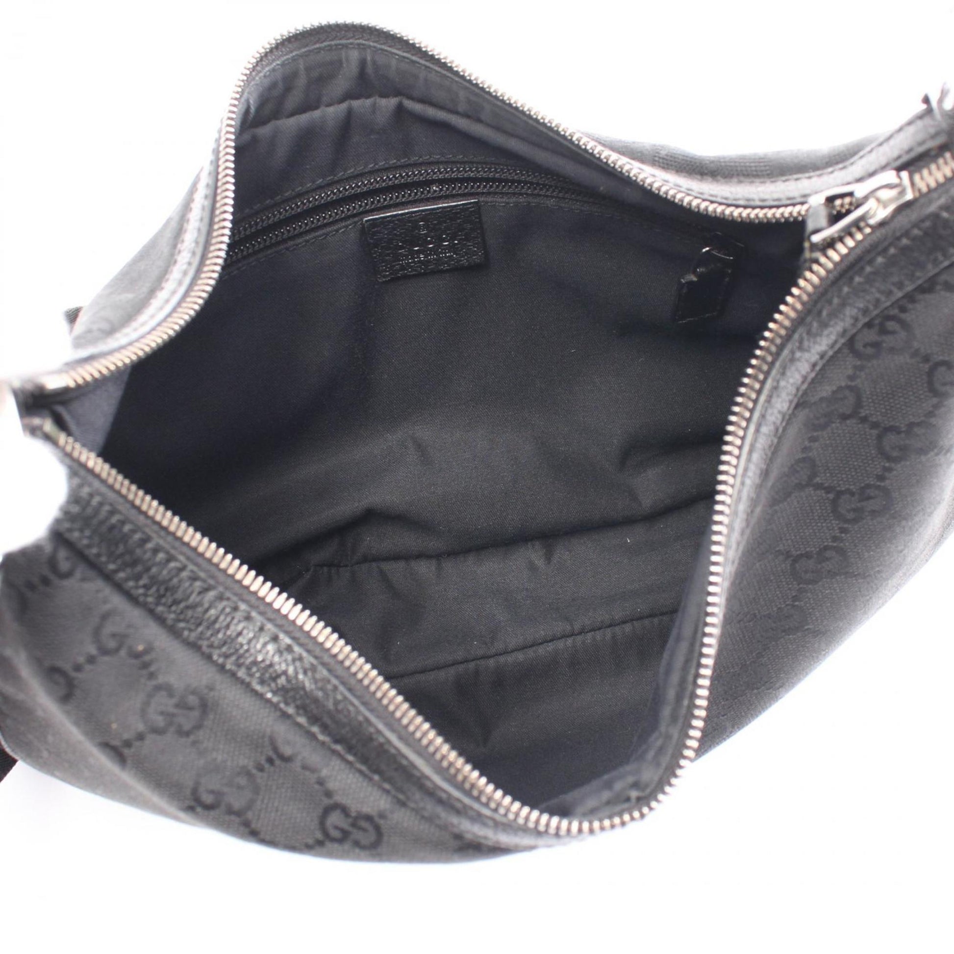 Gucci Leather Canvas Shoulder Bag