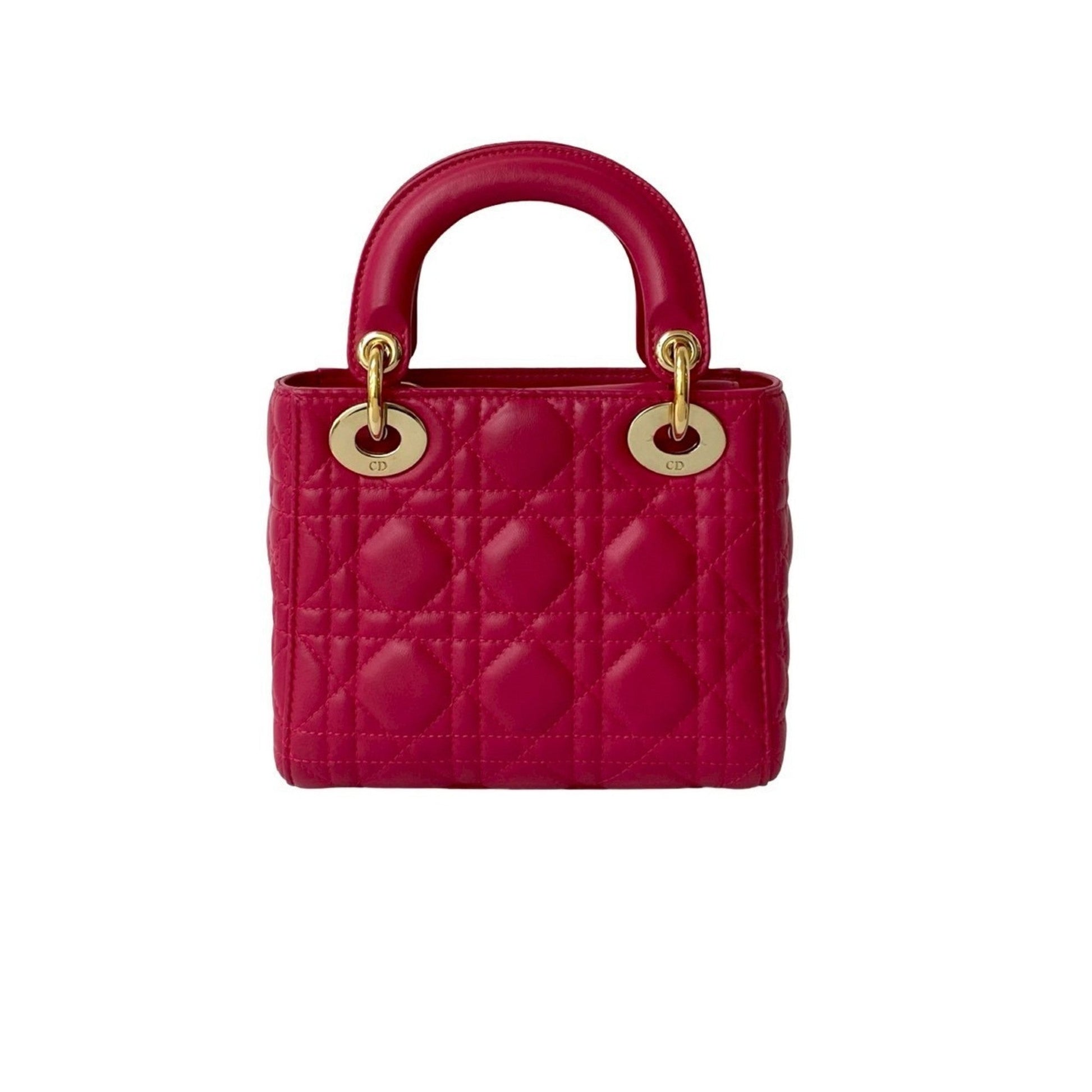 Christian Dior Pink Leather Handbag Shoulder Bag ()