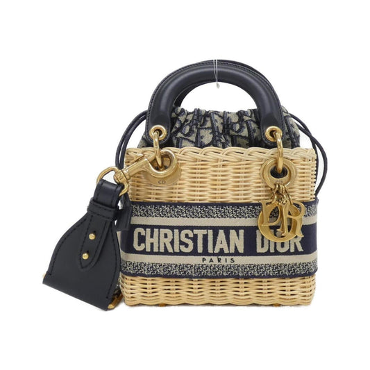 Christian Dior Blue Multi-Color Canvas Handbag ()