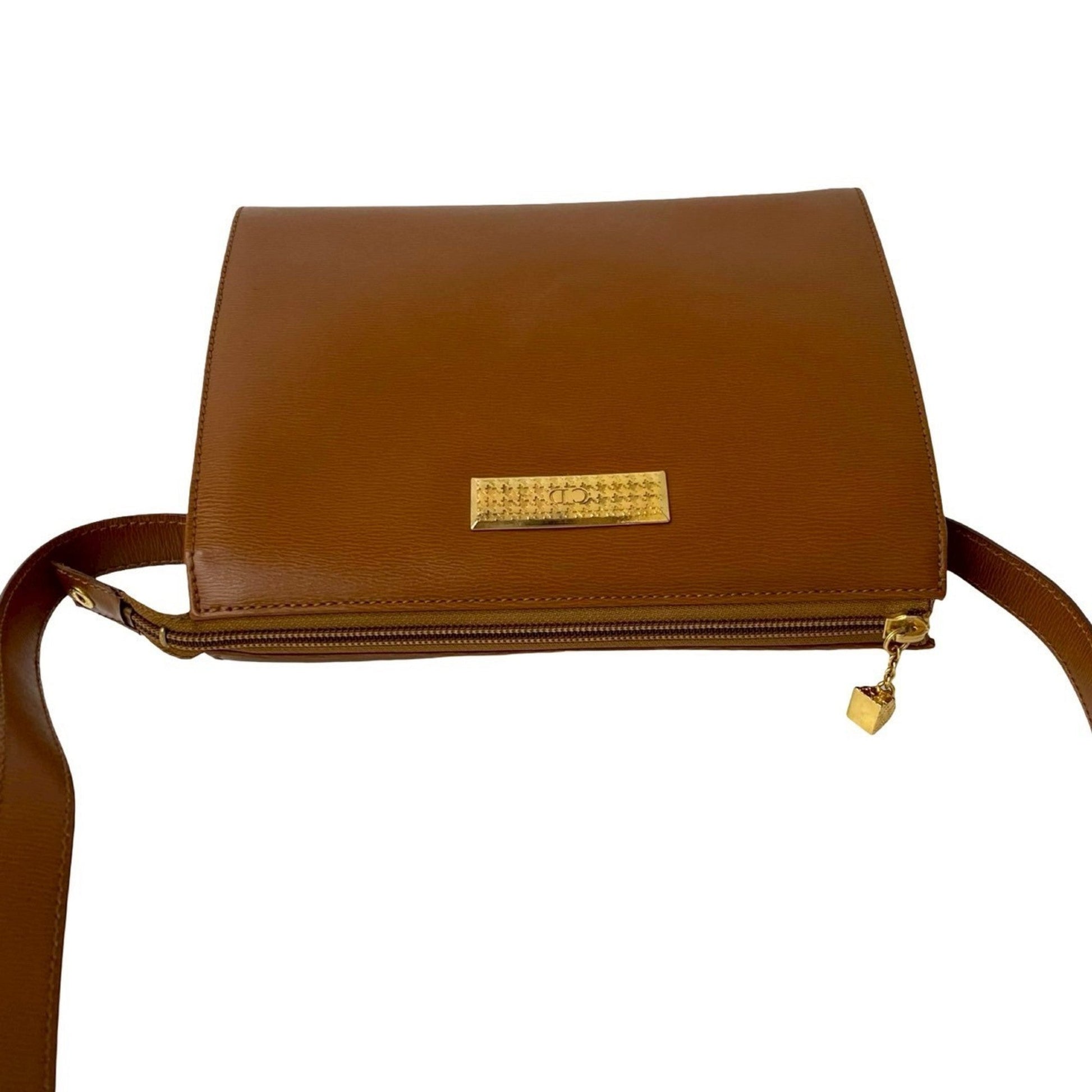 Christian Dior Brown Leather Pochette Shoulder Bag ()