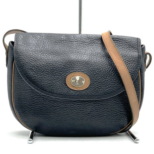 Christian Dior Black Leather Shoulder Bag ()