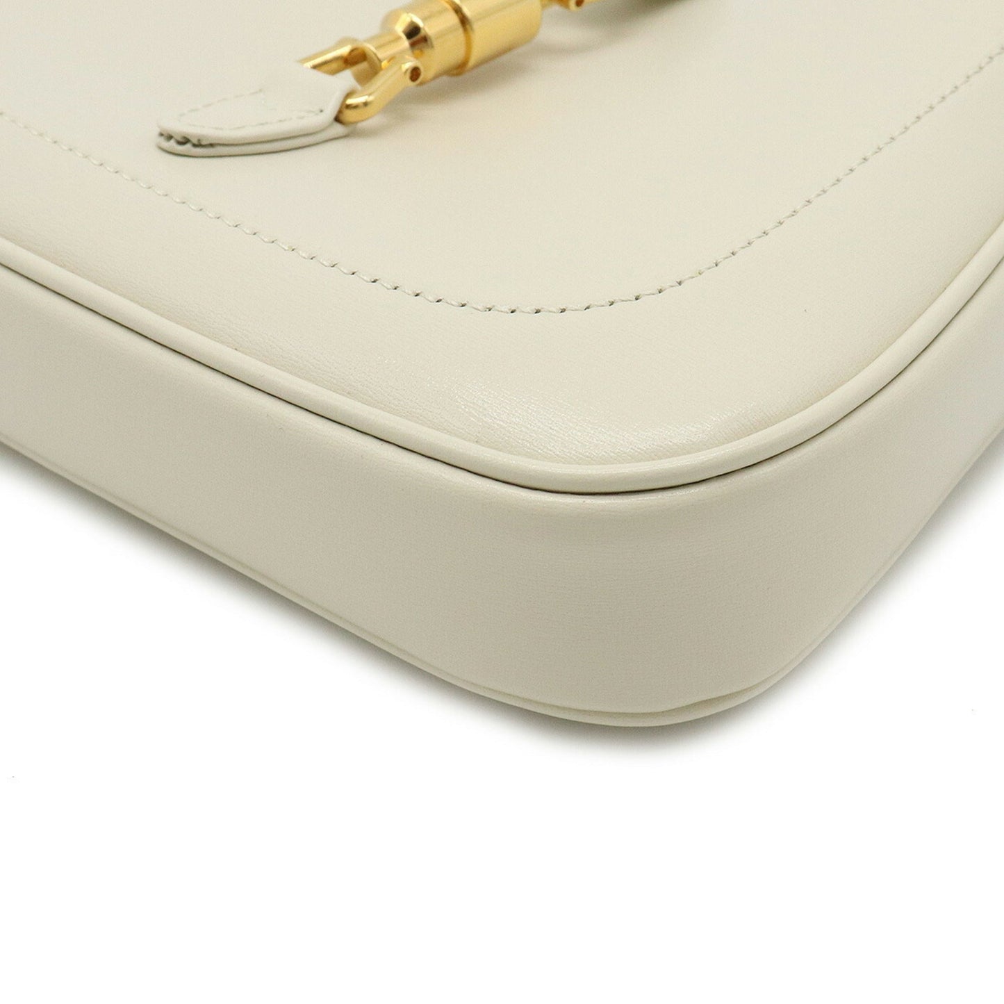 Gucci Jackie White Leather Shoulder Bag
