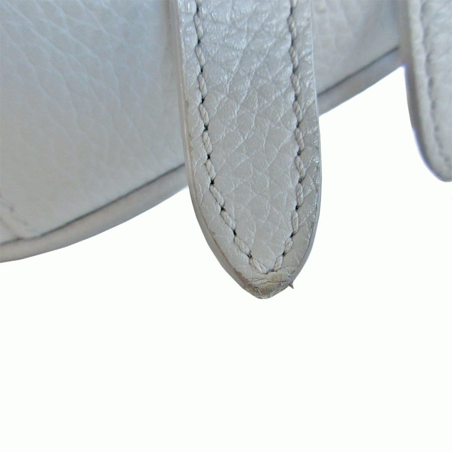 Christian Dior Light Gray Leather Saddle Bag Sling Bag ()