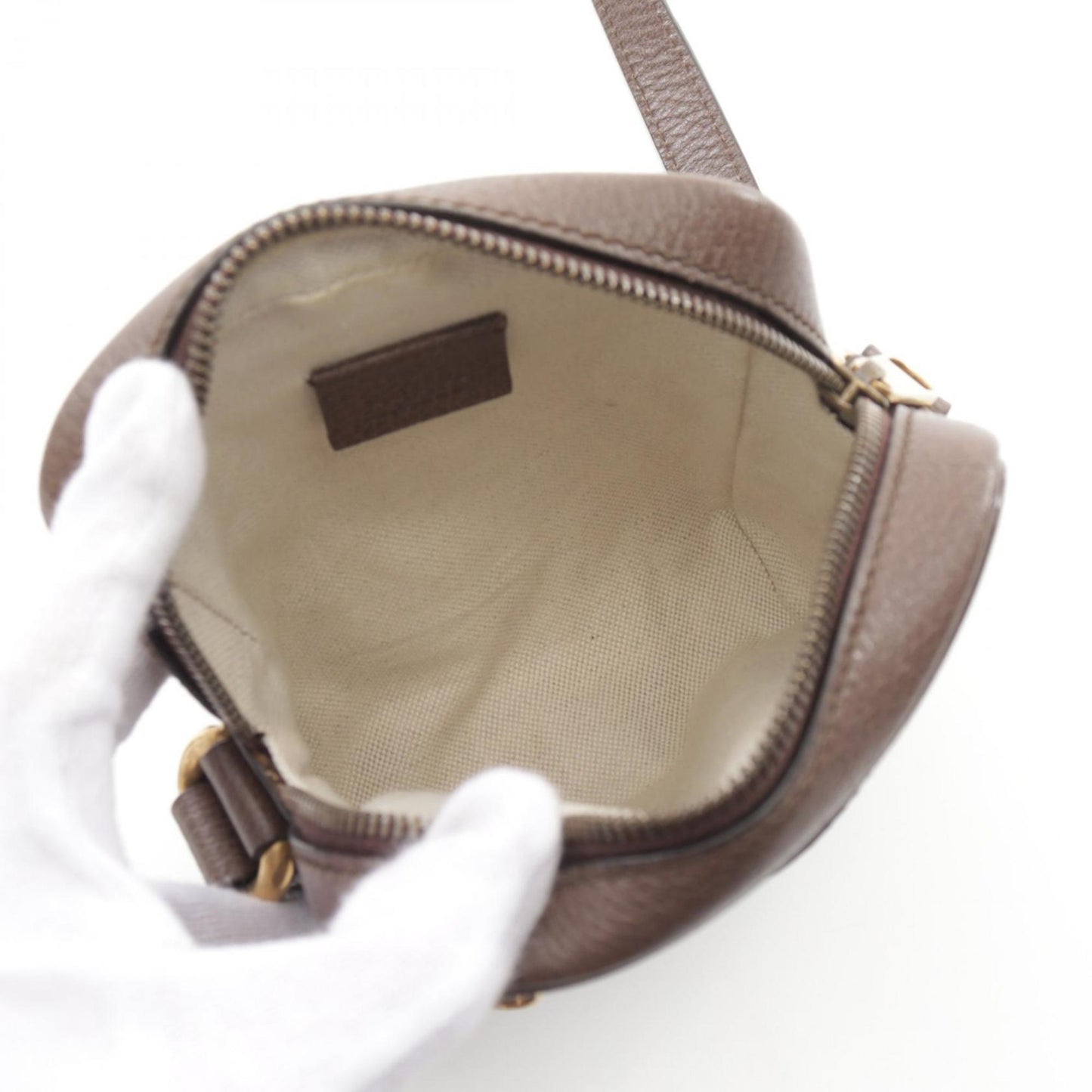 Gucci Leather Canvas Shoulder Bag