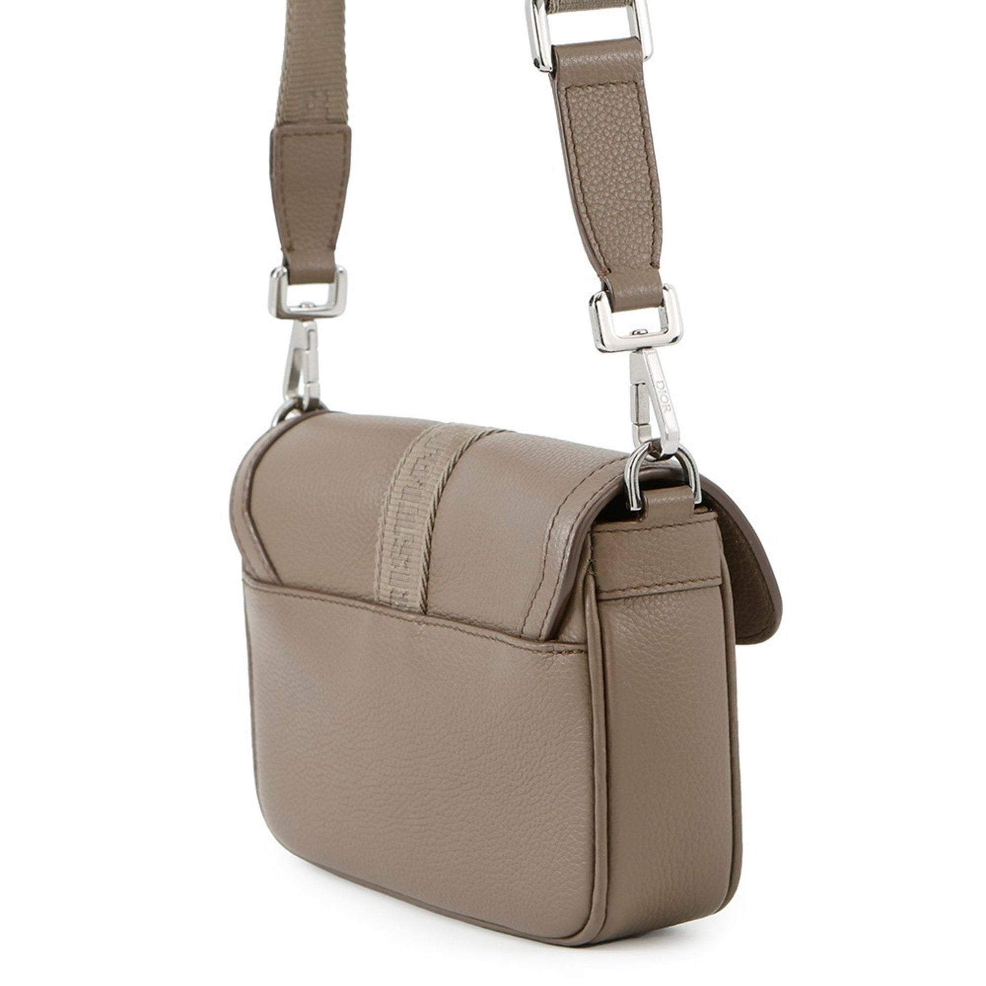 Christian Dior Olive Leather Shoulder Bag ()