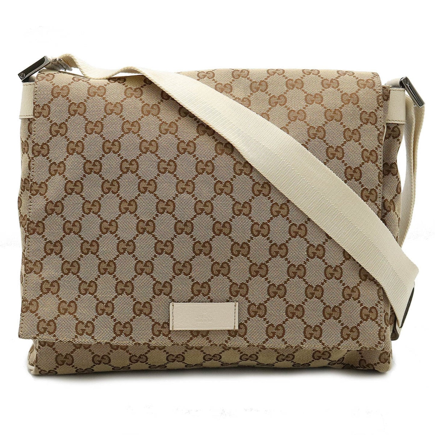 Gucci Leather Canvas Shoulder Bag