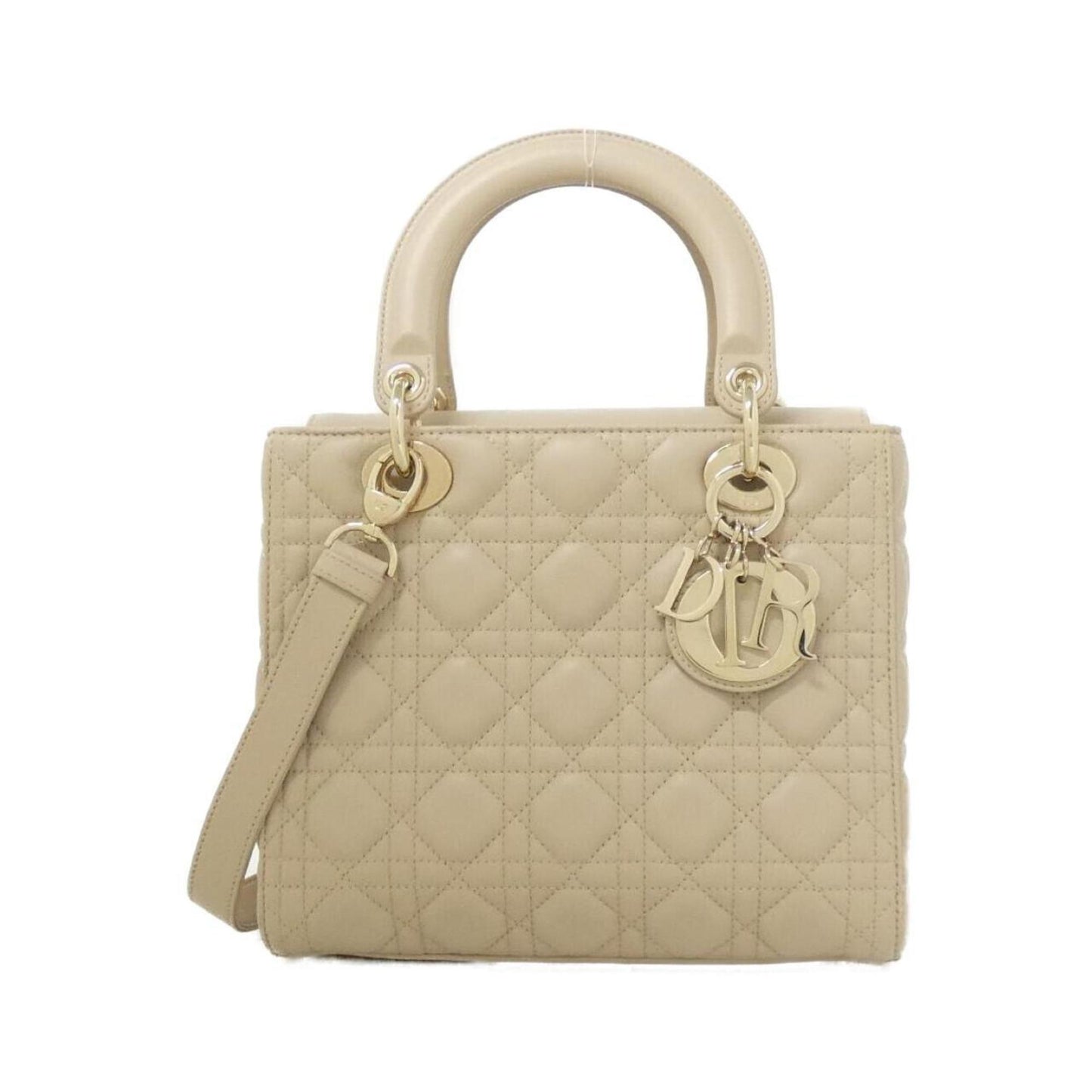 Christian Dior Beige Leather Handbag ()