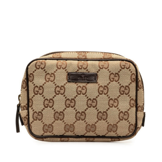 Gucci Leather Canvas Clutch