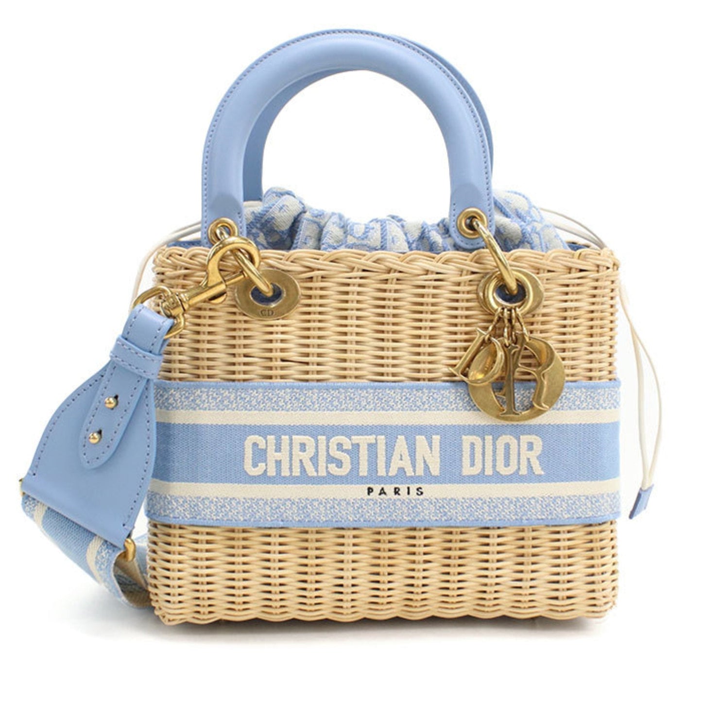 Christian Dior Beige Jacquard Handbag ()