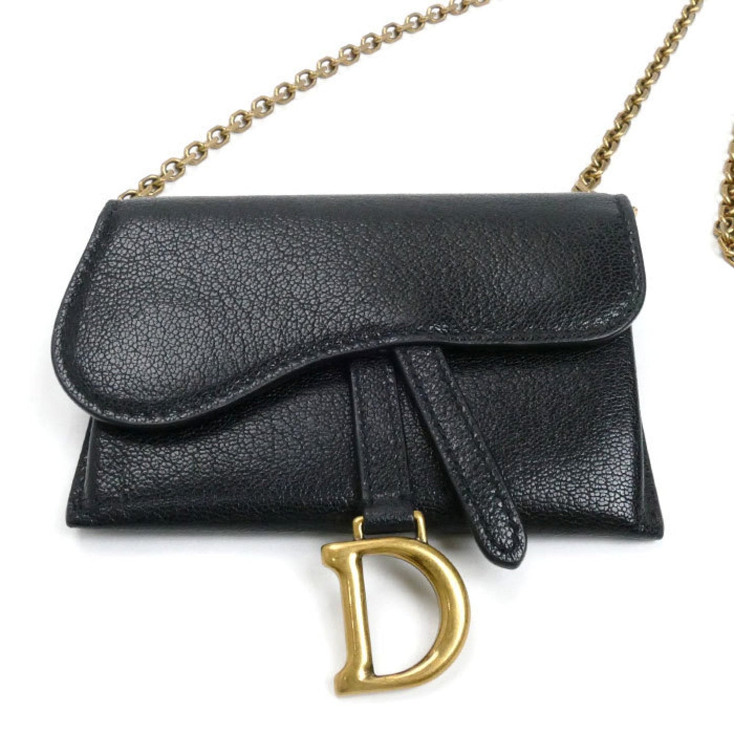 Christian Dior Black Leather Shoulder Bag ()