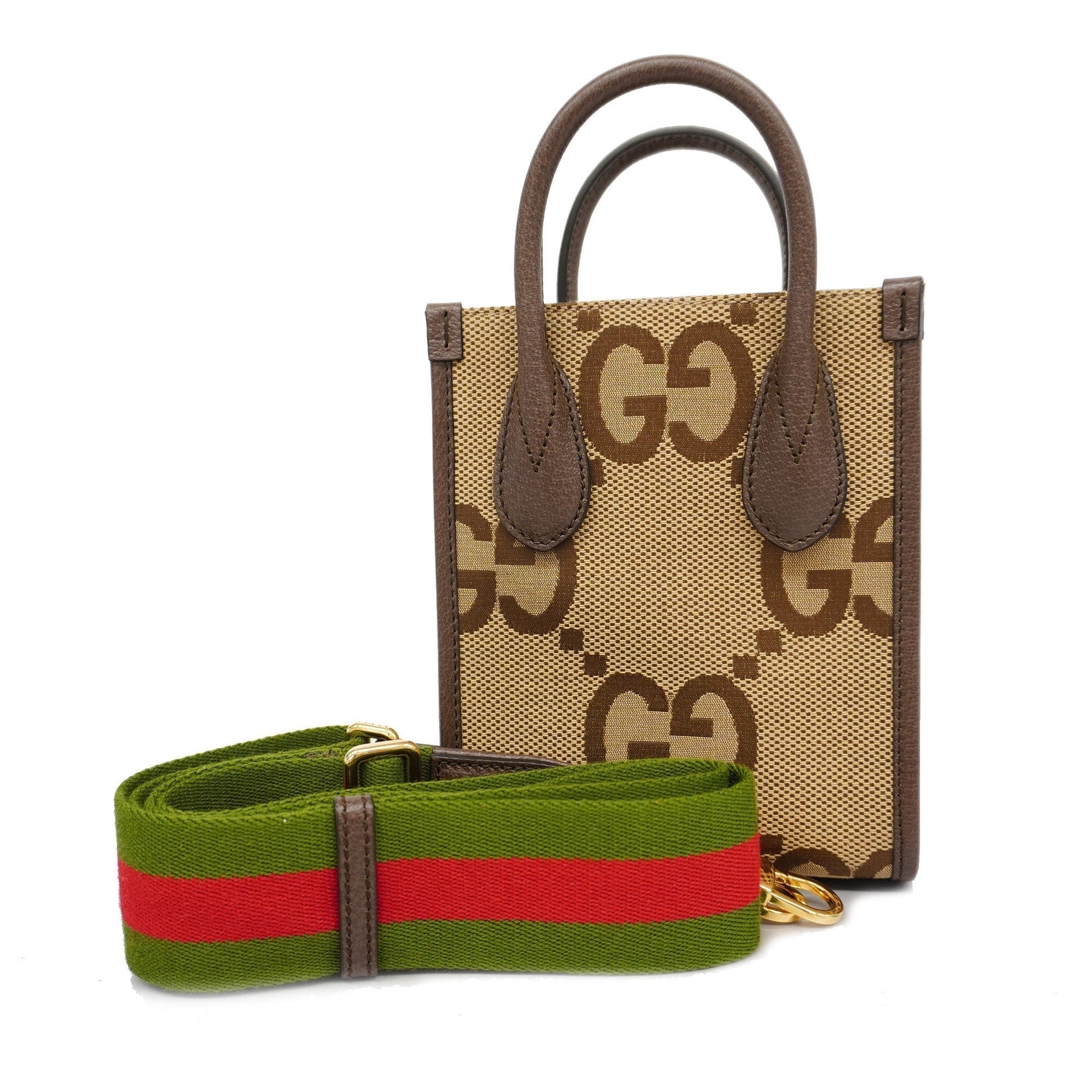 Gucci Leather Canvas Shoulder Bag