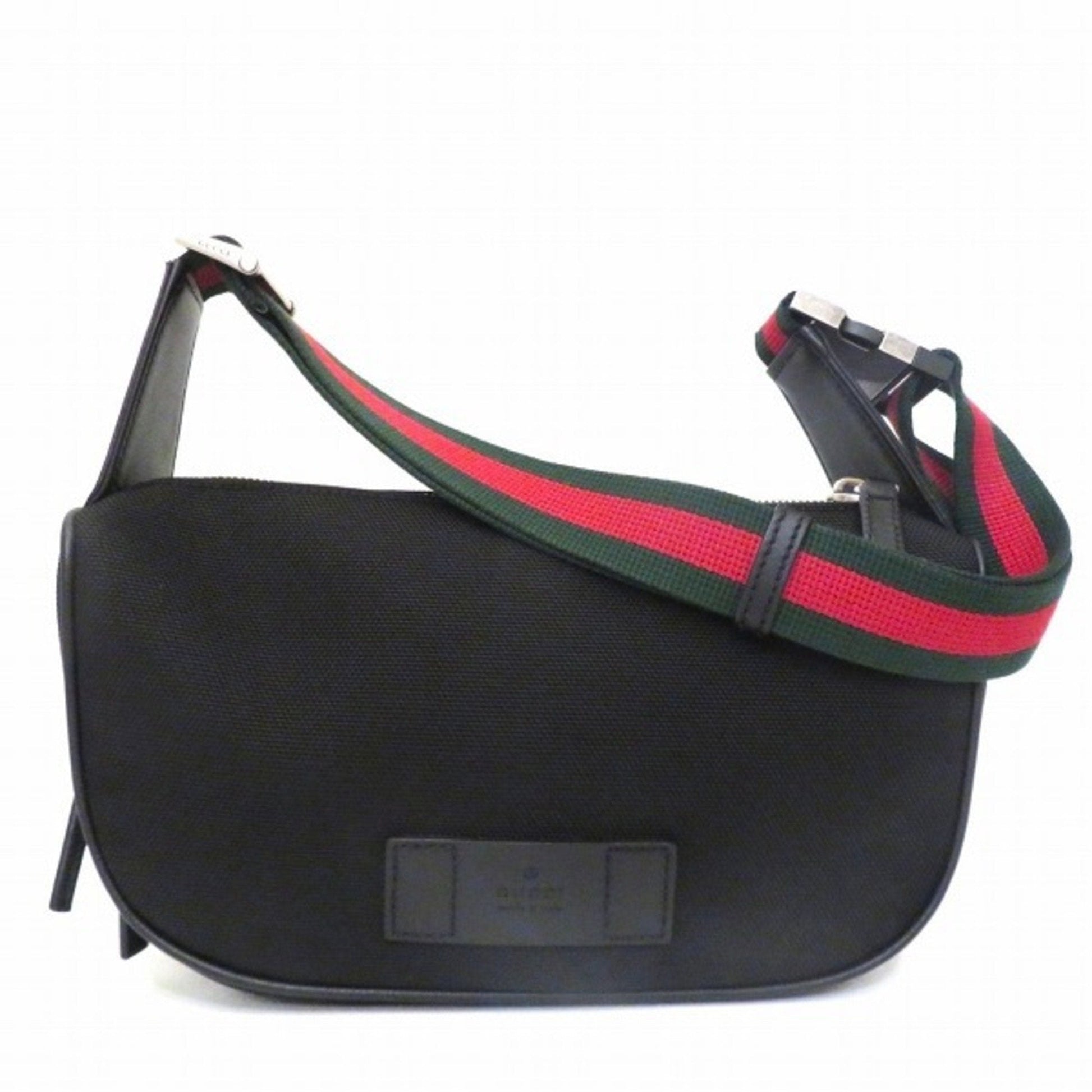 Gucci Web Leather Canvas Shoulder Bag Style 6