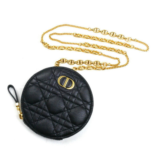 Christian Dior Black Leather Shoulder Bag ()