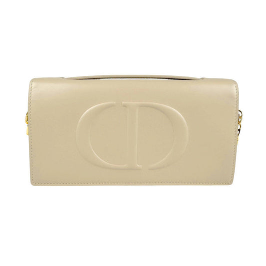 Christian Dior Beige Leather Shoulder Bag ()