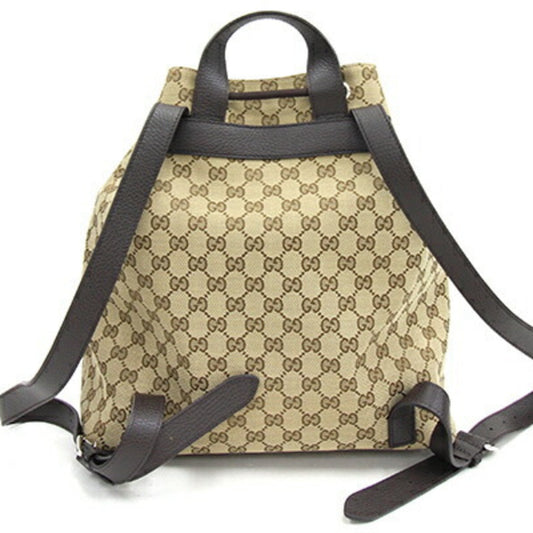 Gucci Leather Canvas Shoulder Bag