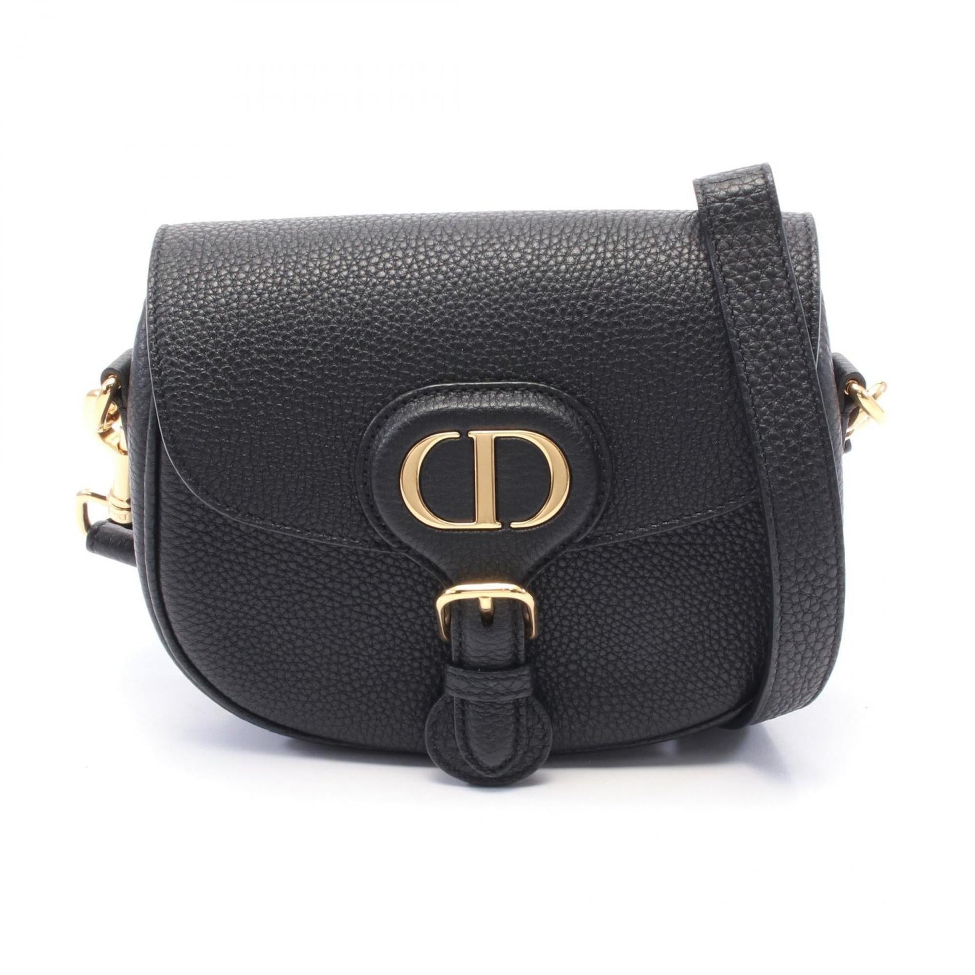 Christian Dior Black Leather Shoulder Bag ()