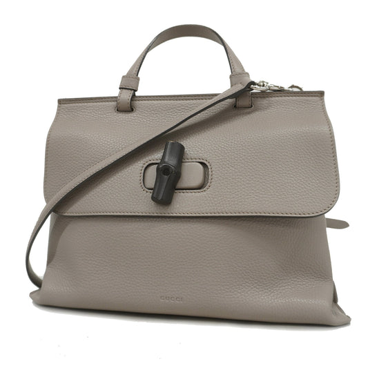 Gucci Bamboo Leather Shoulder Bag Style 3