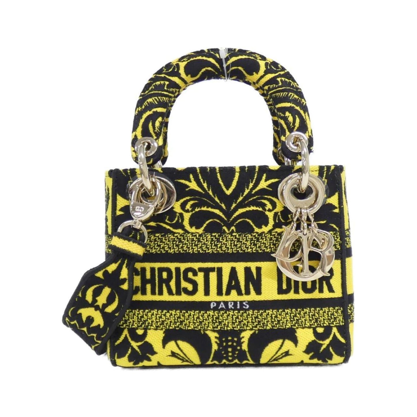 Christian Dior Yellow Canvas Handbag ()