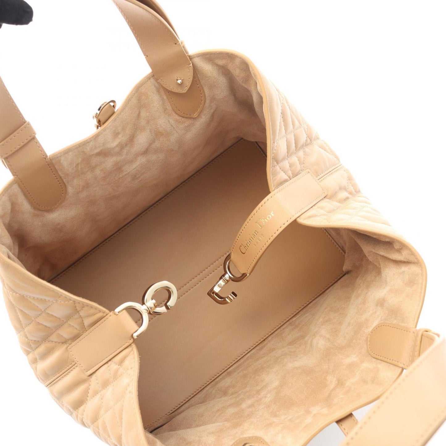 Christian Dior Beige Leather Handbag ()