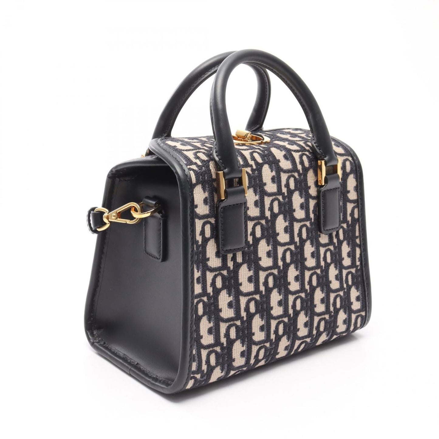 Christian Dior Beige Navy Canvas Tote Bag ()