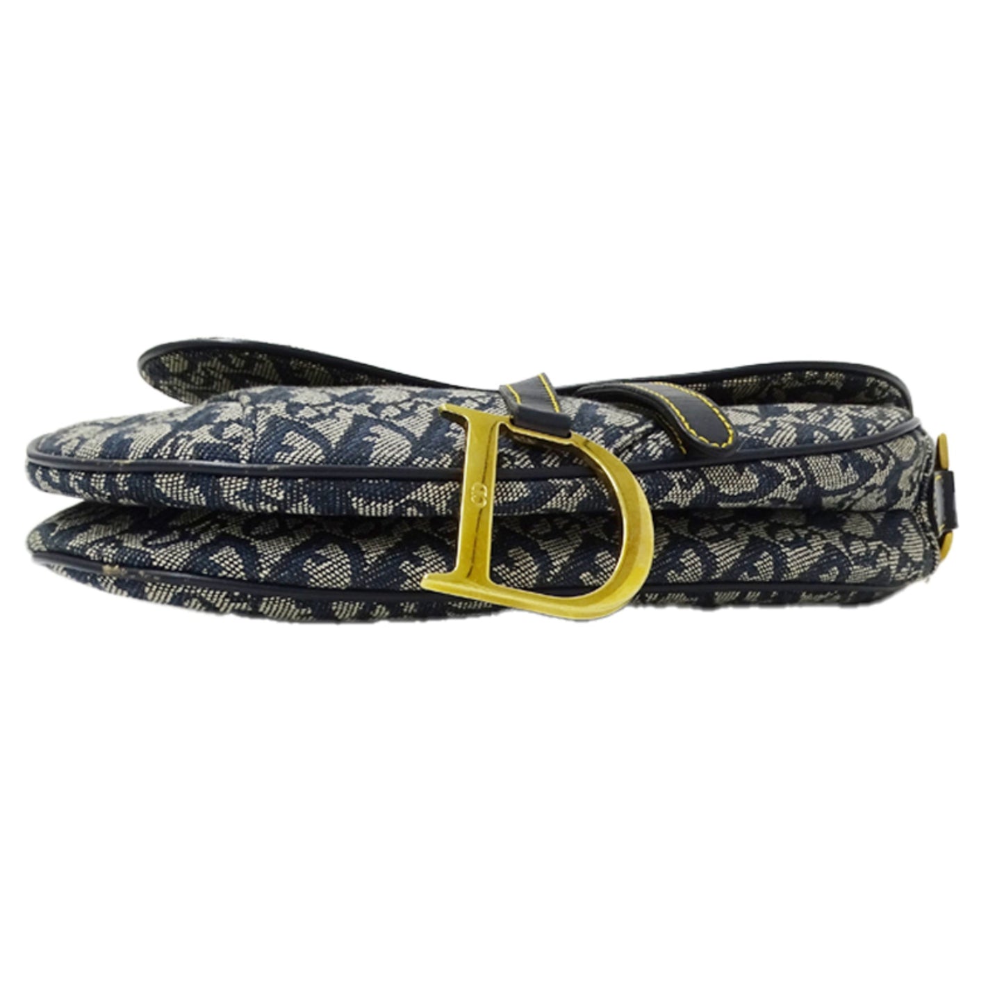 Christian Dior Blue Jacquard Shoulder Bag ()