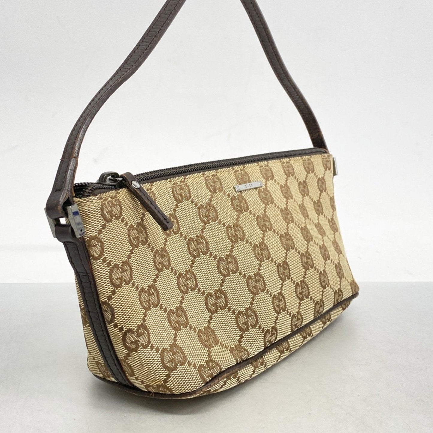 Gucci Leather Canvas Clutch